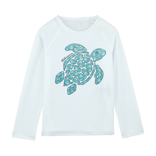 Others Printed - Unisex Kidss Long Sleeves Rashguards Solid, White front Others Printed - Unisex Kidss Long Sleeves Rashguards Solid, White front