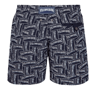 男款 Embroidered 绣 - Vilebrequin 男士标签花纹刺绣泳裤 — 限量款, Navy back 男款 Embroidered 绣 - Vilebrequin 男士标签花纹刺绣泳裤 — 限量款, Navy back