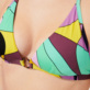 Donna Foulard Stampato - Top bikini donna all'americana 1984 Invisible Fish, Nero dettagli vista 1