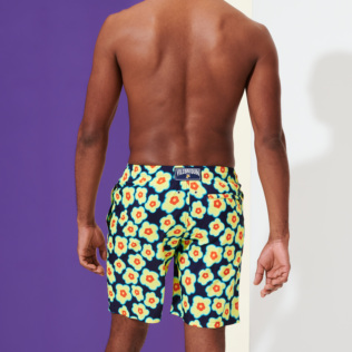 Hombre Clásico largon Estampado - Bañador largo con estampado 1981 Flower Turtles para hombre, Zafiro backworn Hombre Clásico largon Estampado - Bañador largo con estampado 1981 Flower Turtles para hombre, Zafiro backworn