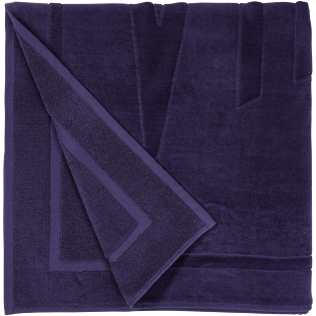 Andere Uni - Einfarbiges Jacquard-Strandtuch aus Frottee, Midnight blue back Andere Uni - Einfarbiges Jacquard-Strandtuch aus Frottee, Midnight blue back