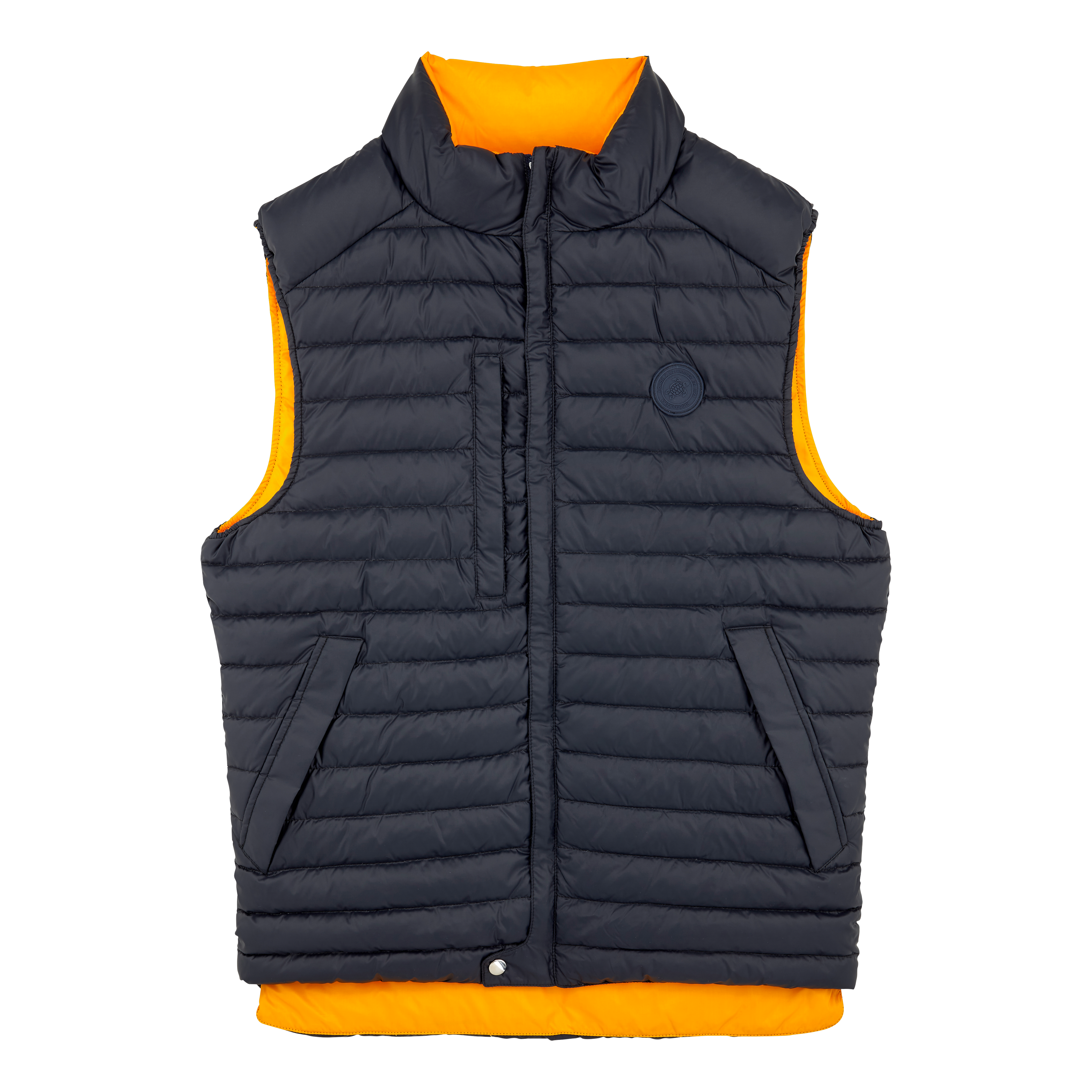 Vilebrequin Unisex Sleeveless Down Jacket Solid In Blue