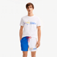 Homme AUTRES Imprimé - T-shirt en coton homme Vilebrequin requin - Vilebrequin x JCC+ - Edition limitée, Blanc vue portée de face