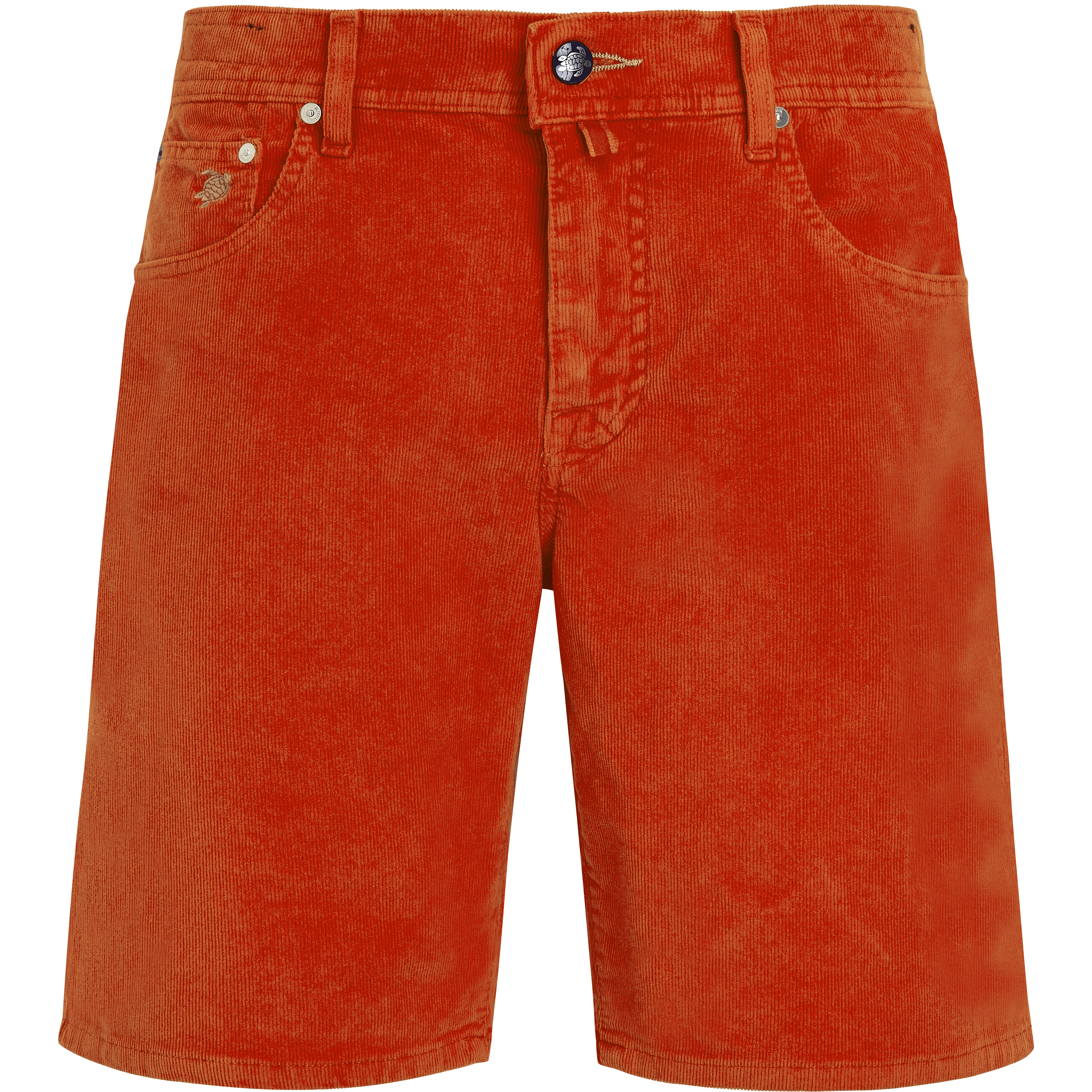 Men Corduroy Bermuda Shorts Solid Vilebrequin