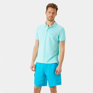 男款 Others 纯色 - 男士纯色毛圈布马球衫, Lagoon frontworn 男款 Others 纯色 - 男士纯色毛圈布马球衫, Lagoon frontworn