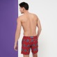 Men Classic Embroidered - Men Swim Trunks Embroidered Turtles Jewels - Limited Edition, Peppers back worn view