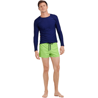 Herren Klassische kurze Uni - Kurze und figurbetonte Einfarbige Stretch-Bademode für Herren, Wasabi supp2 Herren Klassische kurze Uni - Kurze und figurbetonte Einfarbige Stretch-Bademode für Herren, Wasabi supp2