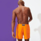男款 Others 纯色 - 男士纯色泳裤, Apricot 背面穿戴视图