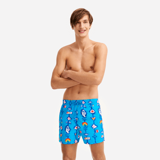 Men Classic Printed - Men Swimwear Totem - Vilebrequin x JCC+ - Limited Edition, Swimming pool frontworn Men Classic Printed - Men Swimwear Totem - Vilebrequin x JCC+ - Limited Edition, Swimming pool frontworn