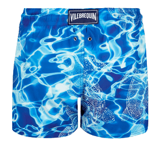 Men Short classic Printed - Men Short and Fitted Stretch Swimwear Splash, Neptune blue back Men Short classic Printed - Men Short and Fitted Stretch Swimwear Splash, Neptune blue back