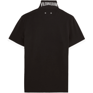 Men Polos Solid - Cotton pique polo, Black back Men Polos Solid - Cotton pique polo, Black back
