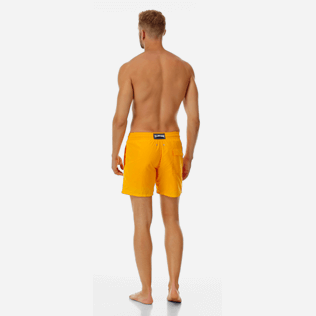 Men Classic Solid - Men Swimwear Solid, Mango backworn Men Classic Solid - Men Swimwear Solid, Mango backworn