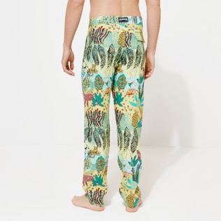 Homme AUTRES Imprimé - Pantalon en lin imprimé homme Jungle Rousseau, Gingembre vue de détail 2