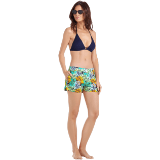 womens printed swim shorts
