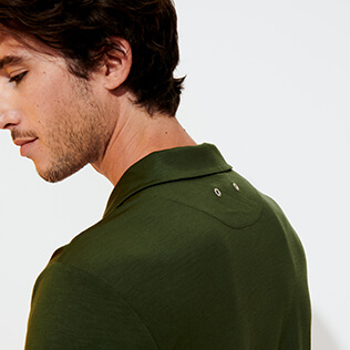 Herren Andere Uni - Einfarbiges Polohemd aus Tencel für Herren, Pepper supp2 Herren Andere Uni - Einfarbiges Polohemd aus Tencel für Herren, Pepper supp2
