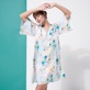 Damen Andere Bedruckt - Belle Des Champs Seidenkleid für Damen, Soft blue Details Ansicht 3