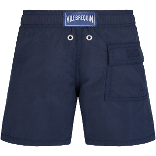 Boys Classic Embroidered - Boys Swim Shorts Embroidered The year of the Rabbit, Navy back view