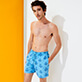 Men Classic Embroidered - Men Swim Trunks Embroidered Pranayama - Limited Edition, Jaipuy front worn view