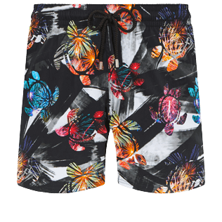 的图片 男款 Stretch classic 印制 - 男士 Ronde Des Tortues Fireworks 弹力泳装, Black 正面图 的图片 男款 Stretch classic 印制 - 男士 Ronde Des Tortues Fireworks 弹力泳装, Black 正面图