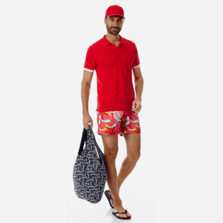 Hombre Clásico Estampado - Bañador con estampado Ibiza para hombre, Hibisco supp2 Hombre Clásico Estampado - Bañador con estampado Ibiza para hombre, Hibisco supp2