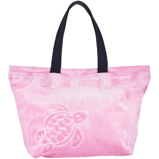 Hombres Bags Liso - Bolsa de playa grande en tejido terry con estampado jacquard liso, Rosa front Hombres Bags Liso - Bolsa de playa grande en tejido terry con estampado jacquard liso, Rosa front