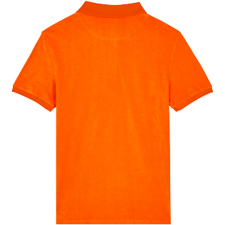 Hombre Autros Liso - Polo en tejido terry de color liso para hombre, Albaricoque back Hombre Autros Liso - Polo en tejido terry de color liso para hombre, Albaricoque back