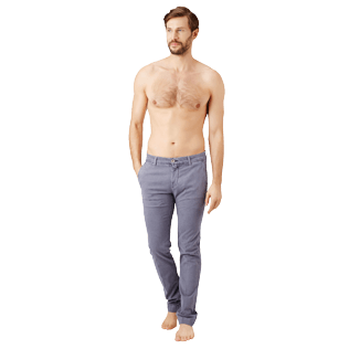 男款 Others 纯色 - Men Chino Pants Light, Grey frontworn 男款 Others 纯色 - Men Chino Pants Light, Grey frontworn