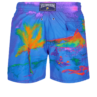 Imagen de Hombre Clásico Estampado - Bañador con estampado 2013 Rio 360° para hombre, Mar azul vista trasera Imagen de Hombre Clásico Estampado - Bañador con estampado 2013 Rio 360° para hombre, Mar azul vista trasera