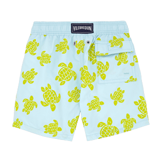 Niños Corte Clásico Estampado - Bañador con estampado Flocked Turtle, Bleu givre back Niños Corte Clásico Estampado - Bañador con estampado Flocked Turtle, Bleu givre back
