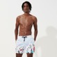 Men Classic Printed - Men Swimwear Ski - Vilebrequin x Massimo Vitali, Sky blue front worn view