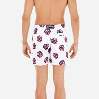 Herren Klassische Moorea Bestickt - Soccer Turtles Bademode mit Stickarbeiten für Herren – Limited Edition, Weiss supp2 Herren Klassische Moorea Bestickt - Soccer Turtles Bademode mit Stickarbeiten für Herren – Limited Edition, Weiss supp2