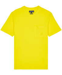 Herren Andere Uni - Einfarbiges T-Shirt aus Bio-Baumwolle für Herren, Zitrone Vorderansicht