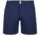 Men Others Solid - Men Flat Belt Stretch Swim Trunks Solid, Navy front view