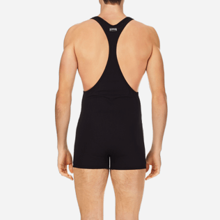 Men One piece Solid - Men One Piece Swimwear French Riviera, Black supp2 Men One piece Solid - Men One Piece Swimwear French Riviera, Black supp2