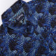 Herren Andere Bedruckt - Chambray-Hemd Waves für Herren, Marineblau Details Ansicht 6