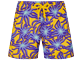 Boys Short classic Printed - Boys Swimwear Ultra-light and packable Octopus Band, Yellow front view Boys Short classic Printed - Boys Swimwear Ultra-light and packable Octopus Band, Yellow front view