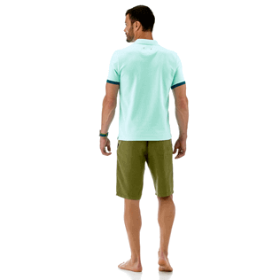 Uomo Altri Unita - Polo in piquet di cotone, Laguna backworn Uomo Altri Unita - Polo in piquet di cotone, Laguna backworn