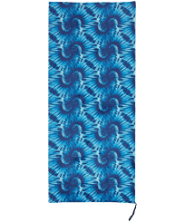 Nautilus Tie And Dye Strandtuch Aquamarin blau Vorderansicht