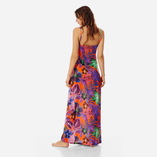 Donna Altri Stampato - Vestito lungo donna Porto Rico, Arancione scuro backworn Donna Altri Stampato - Vestito lungo donna Porto Rico, Arancione scuro backworn