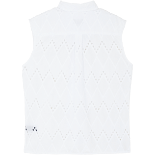 Femme AUTRES Brodé - Chemise en Coton Femme Broderies Anglaises, Blanc back Femme AUTRES Brodé - Chemise en Coton Femme Broderies Anglaises, Blanc back