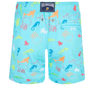 Boys Others Embroidered - Boys Swimwear Embroidered 1999 Focus - Limited Edition, Lazulii blue back view