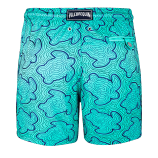 Herren Klassische Moorea Bedruckt - Hypnotic Turtles Bademode mit Stickarbeiten für Herren – Limited Edition, Veronesengrün back Herren Klassische Moorea Bedruckt - Hypnotic Turtles Bademode mit Stickarbeiten für Herren – Limited Edition, Veronesengrün back