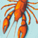 Lobster Stretch-Badeshorts für Herren, Lagune 