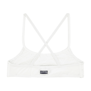 Filles Hauts Brodé - Haut de Maillot de bain Fille Broderies Anglaises, Blanc back Filles Hauts Brodé - Haut de Maillot de bain Fille Broderies Anglaises, Blanc back