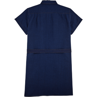 Women Dresses Solid - Indigo Dress, Indigo back Women Dresses Solid - Indigo Dress, Indigo back