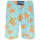 Men Long classic Printed - Men Swimwear Long Micro Macro Ronde Des Tortues, Lagoon back view