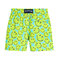 Boys Short classic Printed - Boys Swimwear Ultra-light and packable Turtles Smiley - Vilebrequin x Smiley®, Lazulii blue back view