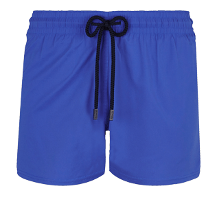 Herren Klassische kurze Uni - Kurze und figurbetonte Solid Stretch-Bademode für Herren, Royal blau front Herren Klassische kurze Uni - Kurze und figurbetonte Solid Stretch-Bademode für Herren, Royal blau front