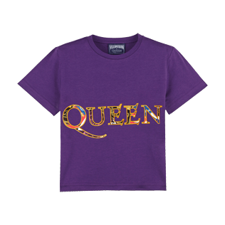 Niños Autros Estampado - Camiseta de algodón con estampado Queen Tour para niño, Zinzolin front Niños Autros Estampado - Camiseta de algodón con estampado Queen Tour para niño, Zinzolin front