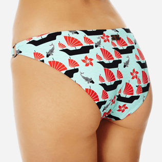 Donna Slip classico Stampato - Slip bikini donna da allacciare Hong Kong, Menta supp1 Donna Slip classico Stampato - Slip bikini donna da allacciare Hong Kong, Menta supp1